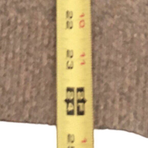 Scotland Cashmere 2-ply Sweater V-neck Pullover Sleeves Tan Men's Small Unisex - Picture 9 of 16